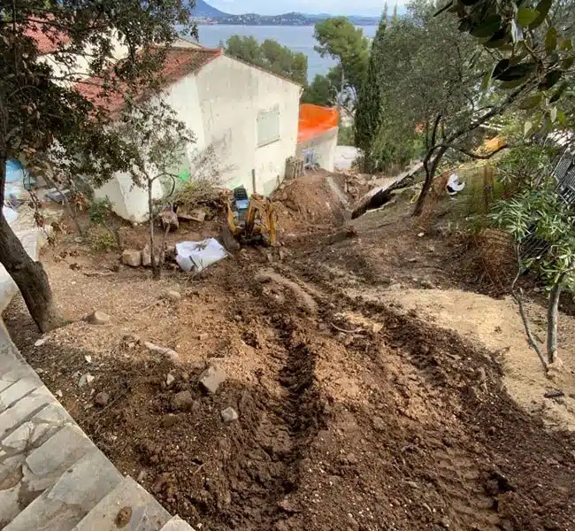 Travaux espace extérieur Saint-Mandrier Var