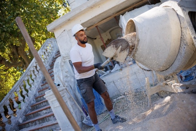 préparation du béton avant chantier
